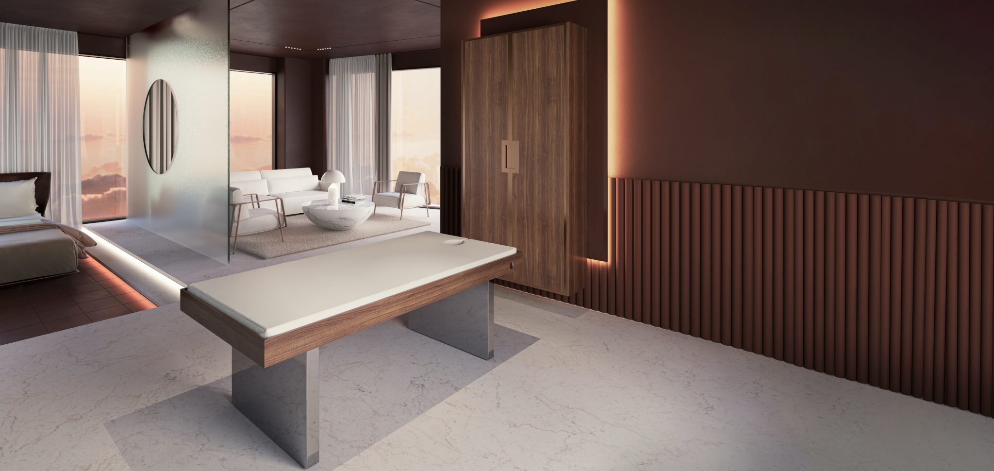 CODE SPA DESIGN electric massage bed SUITE luxury foldaway massage bed