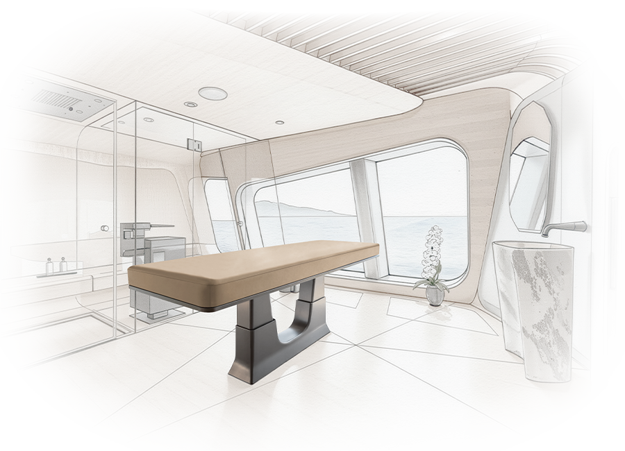 code - aktice spa -letto personalizzato per massaggi