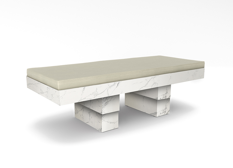 Lettino da massaggio Wet Table dekton Natura.