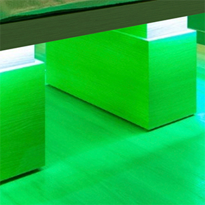 code-camilla de masaje-aktice spa-accesorios-led verde