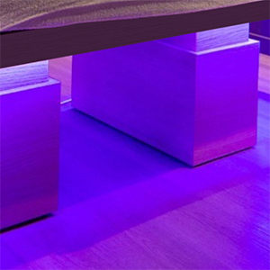 code-camilla de masaje-aktice spa-accesorios-led violeta