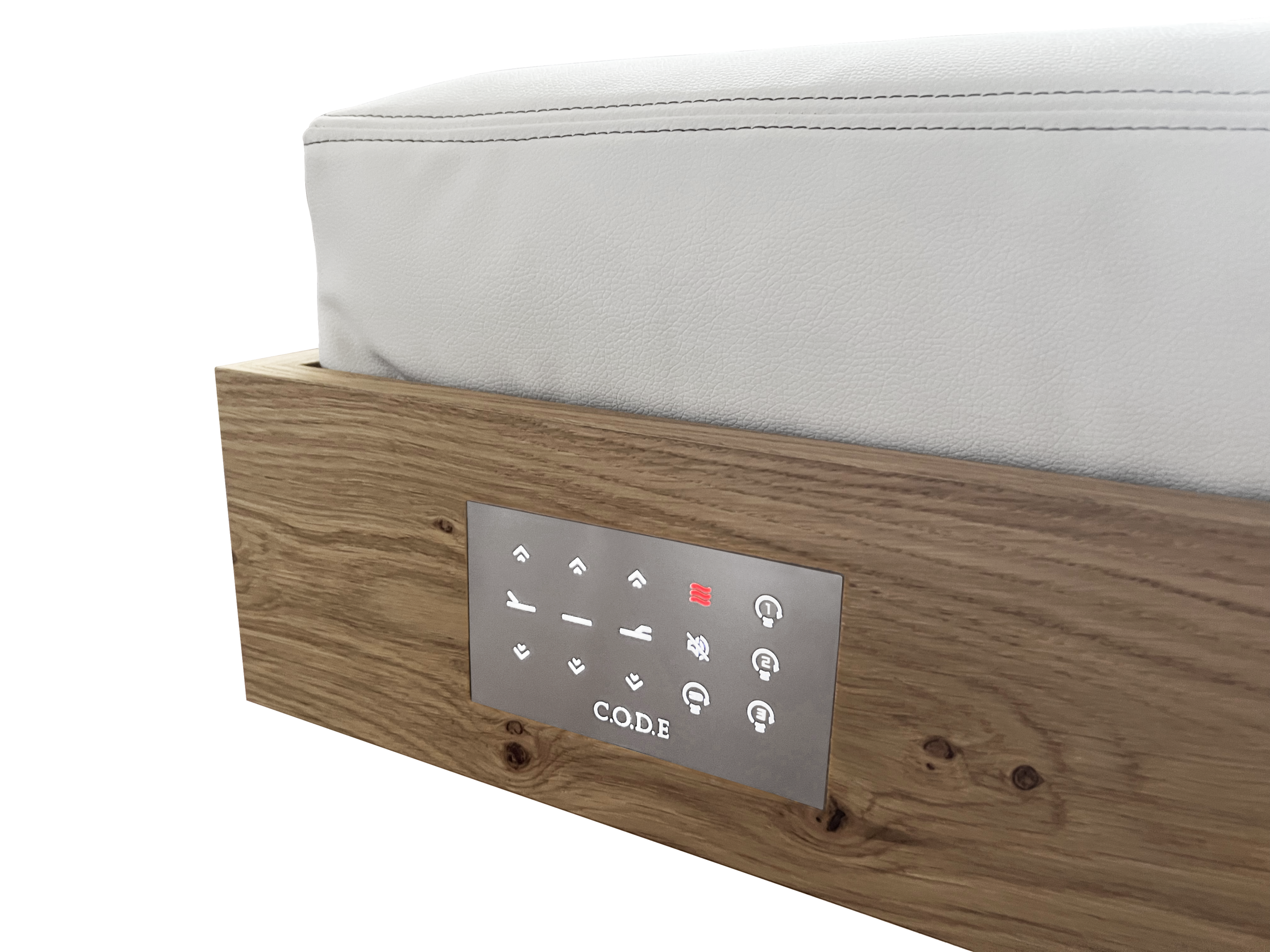 code-lit de massage-aktice spa-commandes tactiles