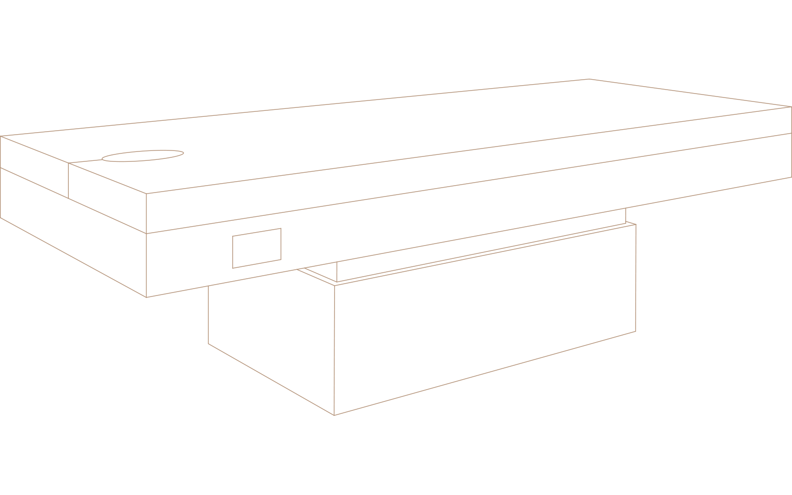code-massage table-natura-drawing