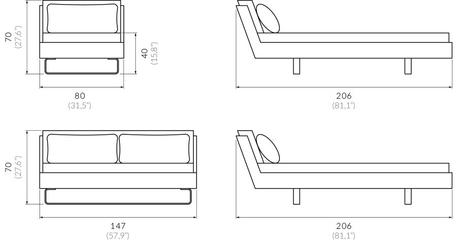 code-chaise longue-madeira-measures