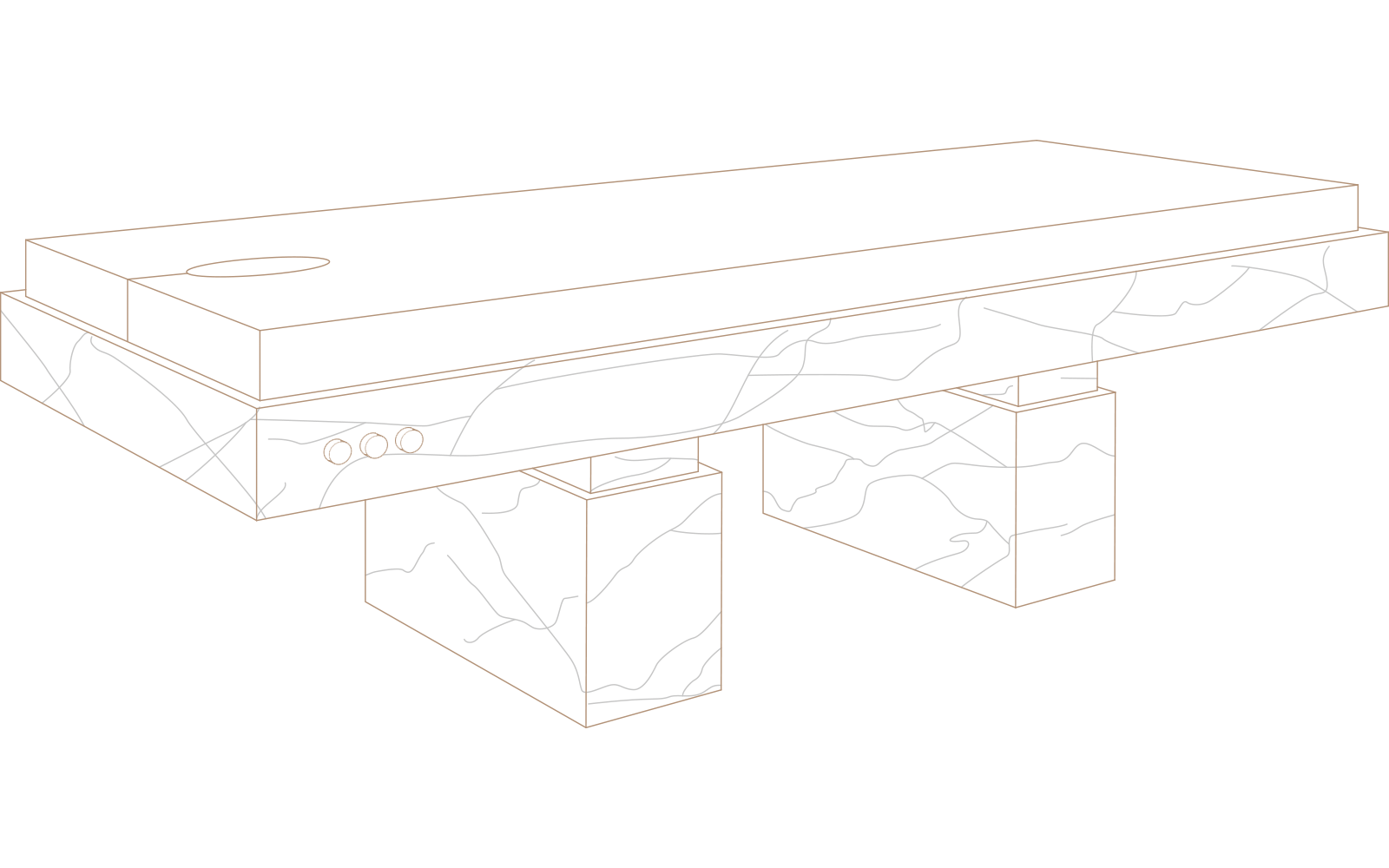 massage table - coco - design